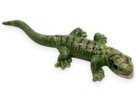 Gecko em Cerâmica Verde com Listras - Figura Miniatura Decorativa para Casa e Coleção - imagem 5
