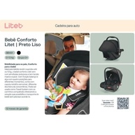 Bebê Conforto Litet Preto Liso 0-13kg: Segurança e Estilo para Seu Filho - imagem 4