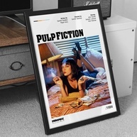 Quadro Filme Pulp Fiction (1994) - Arte Premium 40x60cm com Moldura de Madeira Reflorestada - imagem 3