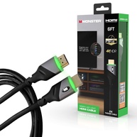 Cabo HDMI Monster 4K HDR 1.8m com LED Verde: Velocidade e Cores Incríveis para seus Jogos e Filmes! - imagem 1
