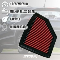 Filtro de Ar Esportivo Lavável Honda HR-V 1.8 16v Flex (2016-2022) - Performance e Economia - imagem 3