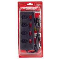 Force Line Filtro de Linha 4 Tomadas Tripolares com Disjuntor Rearmável - Preto - imagem 3