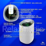 Desumidificador e Purificador de Ar com Filtro HEPA Bivolt - Relaxmedic - imagem 4