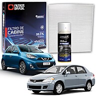 Filtro de Cabine Nissan March/Versa + Higienizador - imagem 1