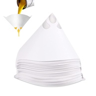 DAXINYANG 100 unidades de cone de filtro de tinta 120 mícrons, filtro de papel descartável filtro de funil de malha fina para pistola de tinta spray automotiva copo de mistura de tinta - imagem 1