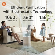 Purificador de Ar Xiaomi Mi 4 Compacto com Filtro HEPA H13 - 99,97% de Eficiência - imagem 3
