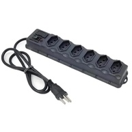Filtro de Linha 6 Tomadas Preto com LED e Chave Liga/Desliga - Proteção Essencial - imagem 1