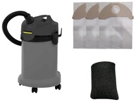 Kit 6 Sacos Descartáveis + Filtro para Aspirador Karcher NT 20/1 - Biodegradáveis e com Dupla Filtragem - imagem 2