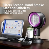 Smoke Buddy – Purificador de Fumaça Portátil com Filtro Lavável | Ventilador Recarregável para Ambientes Fechados - imagem 5