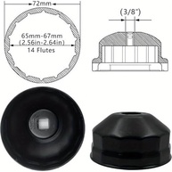 Chave Filtro de Óleo Universal 64mm: A Ferramenta Essencial para Seu Carro - imagem 3