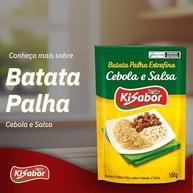 KiSabor, Batata Palha Extra Fina Cebola & Salsa, 100 Gramas - imagem 4