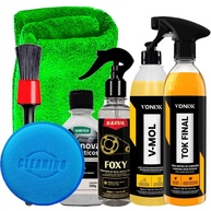 Kit Completo Estética Automotiva Vonixx: Cera Tok Final, V-Mol, Limpa Motor e Mais! - imagem 1