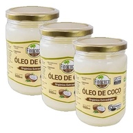 Kit 3X: Óleo de Coco Extra Virgem Orgânico Finococo 500ml - imagem 1