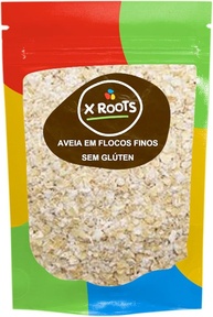 Aveia em Flocos Finos SEM GLÚTEN Saborosa 1kg - X Roots - imagem 1