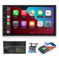 Multimídia Automotivo FINYQBET 7" com Apple CarPlay, Bluetooth e Câmera de Ré HD - Segurança e Conectividade para Seu Carro - imagem 1