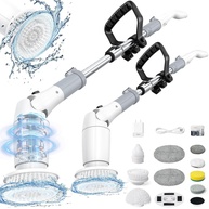 Esfregador Giratório Elétrico Sem Fio 550 RPM | 9 Cabeças + Alça Ajustável para Banheiro e Chuveiro - imagem 1