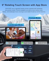 Tela CarPlay Sem Fio 9" Android - Netflix, YouTube, GPS e Mais! - imagem 3