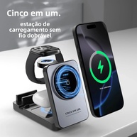 Carregador Sem Fio 5 em 1: iPhone + Apple Watch - imagem 2