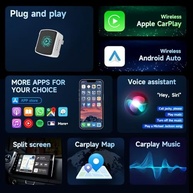 Adaptador CarPlay e Android Auto Sem Fio COCOING 2 em 1: Liberdade e Conexão Instantânea - imagem 5