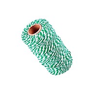 Fio Barbante Rizzo: 50m de Arte em Verde e Branco - imagem 1