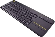 Teclado sem fio Logitech K400 Plus TV com Controle Easy Media e Touchpad Integrado, Conexão USB Unifying e Layout ABNT2 - imagem 1