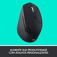 Mouse sem fio Logitech M720 Triathlon com Conexão USB Unifying ou Bluetooth com Easy-Switch para até 3 Dispositivos, 1000 DPI, 6 Botões Programáveis e Pilha Inclusa - imagem 3