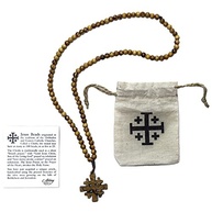Fio de Contas de Madeira com Imagens de Jesus - 10 x 8,5 cm | Abbey Gift - imagem 2