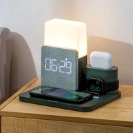 Carregador Sem Fio 3 em 1: Celular, Relógio e Luminária! - imagem 2