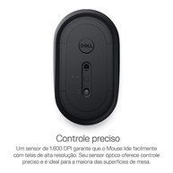 Mouse sem fio e Bluetooth Dell MS3320W Preto - imagem 5