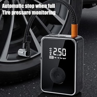 Inflador de Pneu Portátil Sem Fio: Bomba de Ar Recarregável com Luz e Desligamento Automático para Carros, Bicicletas e Mais - imagem 5