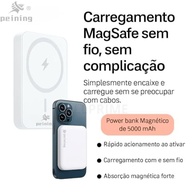 Carregador Portátil Indução Universal Turbo 5000mAh 15W Magnético Sem Fio - MagSafe® - imagem 3