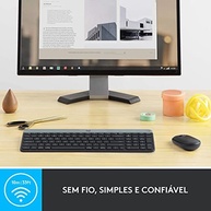 Combo Teclado e Mouse sem fio Logitech MK470 com Design Slim, Digitação e Clique Silencioso, Mouse Ambidestro, Conexão USB e Pilhas Inclusas - Grafite - imagem 4