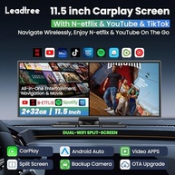 Tela CarPlay Sem Fio 11.5" para Carro: Netflix, YouTube, TikTok, Android Auto e Câmera 1080p - imagem 3