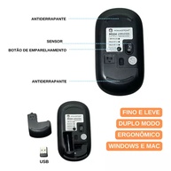 Mouse H'maston: Conforto e Precisão Sem Fio - imagem 2