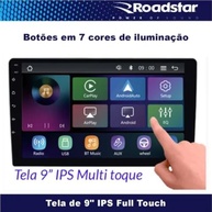 Central Multimídia Roadstar RS-9200BR Pro Line: Tela 9" IPS, Carplay Sem Fio e Espelhamento Inteligente - imagem 5