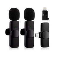 Microfone de Lapela Duplo Sem Fio Tipo C: Gravação Profissional para Celular (Android) - imagem 1