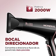 Secador Black Gold Mondial SCN-02: Potência e Cuidado nos Fios - imagem 2