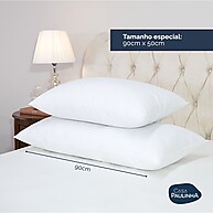 Travesseiro Toque de Pluma 90x50 com Suporte Firme - imagem 2
