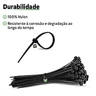 Abraçadeira de Nylon 15cm: Organize com Firmeza! - imagem 2
