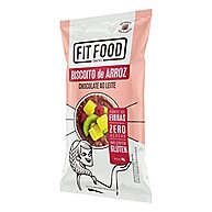 Biscoito Arroz Integral Chocolate Zero Açúcar Fit Food 60g - imagem 3