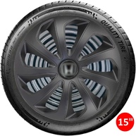 Jogo 4 Calotas Esportivas Velox Aro 15 - Preto Fosco para Honda Fit, City e Civic - imagem 4