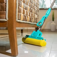 Mop Sekito Fit com Esponja e Cabo Retrátil de Inox - Lava e Seca Pisos com Facilidade, Bettanin - imagem 2