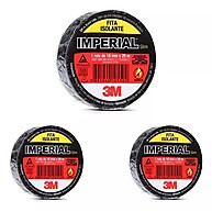 Fita Isolante 3M: Kit com 3 Rolos para Isolamento Elétrico - imagem 1