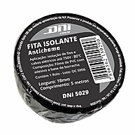 Fita Isolante Preta 5m: Kit 10 Unidades DNI 5029 - imagem 1