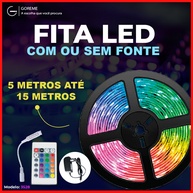 Fita LED RGB 15m: Ilumine com 16 Cores! - imagem 1