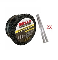 Fita Manta Termica Termotape Preta 5 Metros para Escapamento Carro e Moto + 2 Abraçadeiras Aço Inox - imagem 3