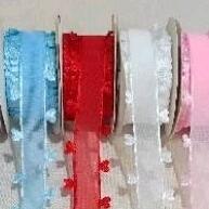Fita Organza N5 com Borda Coração – Elegância em Cada Detalhe - imagem 1