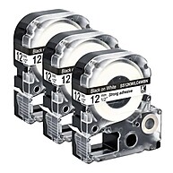 Fita Rotuladora Epson 12mm: Kit 3 Unidades Brancas - imagem 1