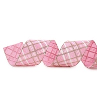Fita Xadrez Rosa, Branco e Ouro: Decore com Elegância! - imagem 1