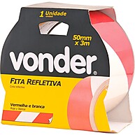 Fita Zebrada Refletiva Vonder: Sinalize com Segurança! - imagem 1